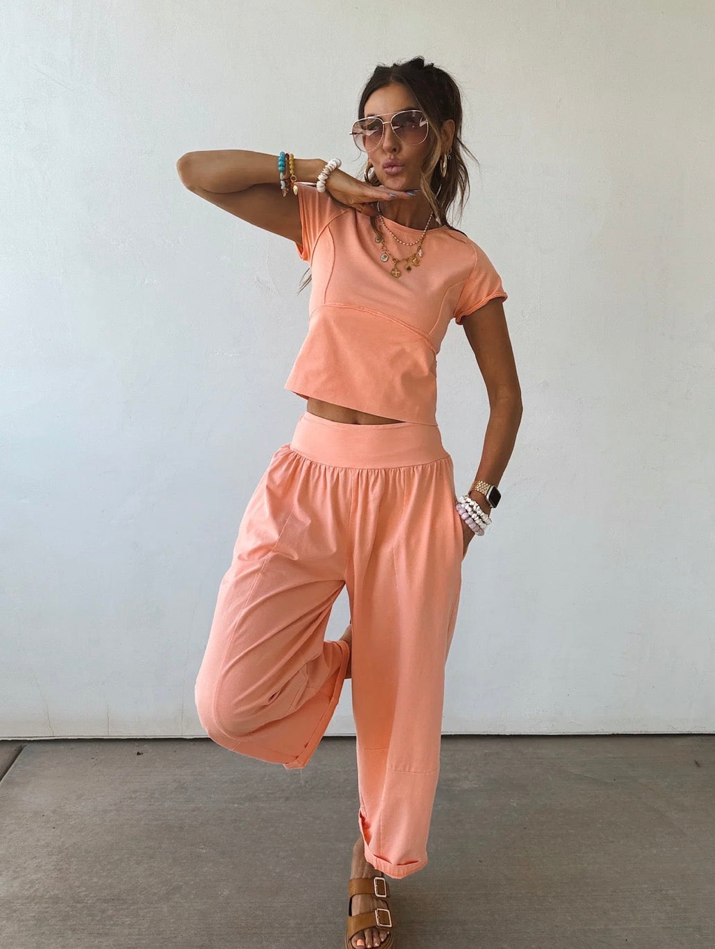 apricot on-the-go matching set