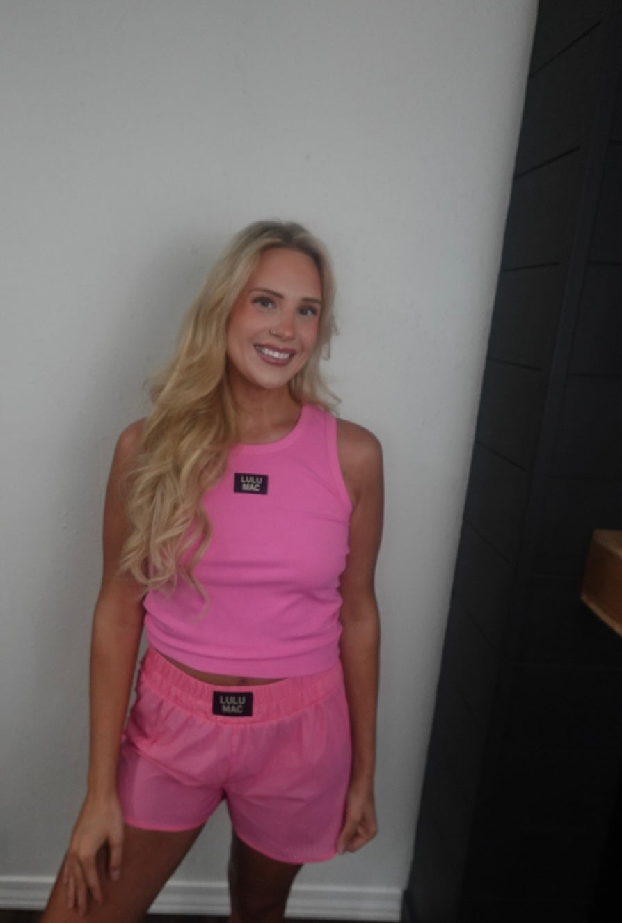 bubblegum pink tank