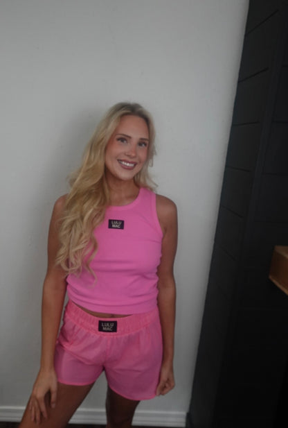 bubblegum pink tank