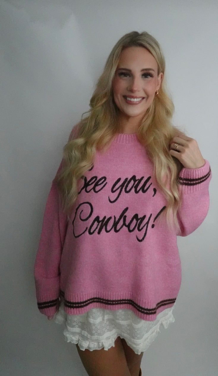 see you cowboy sweater