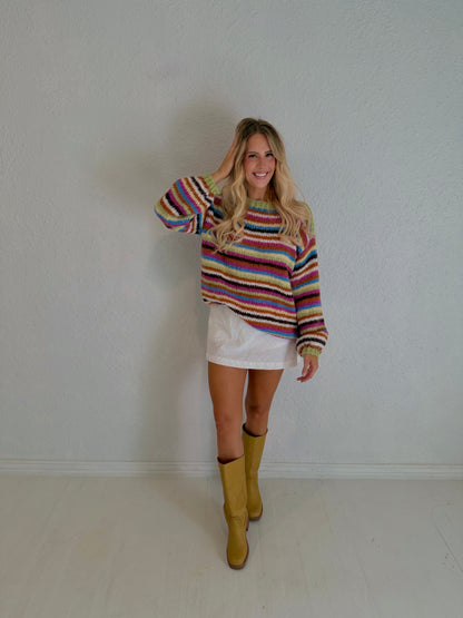 bright side stripe sweater