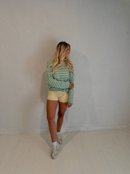 coastal calm stripe cardigan