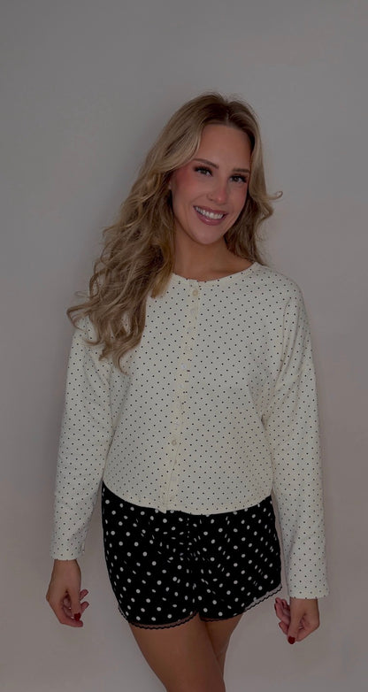 bailey mini dot cardigan