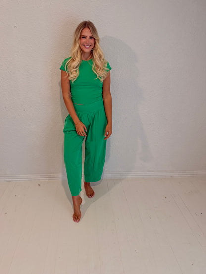 kelly green on-the-go set
