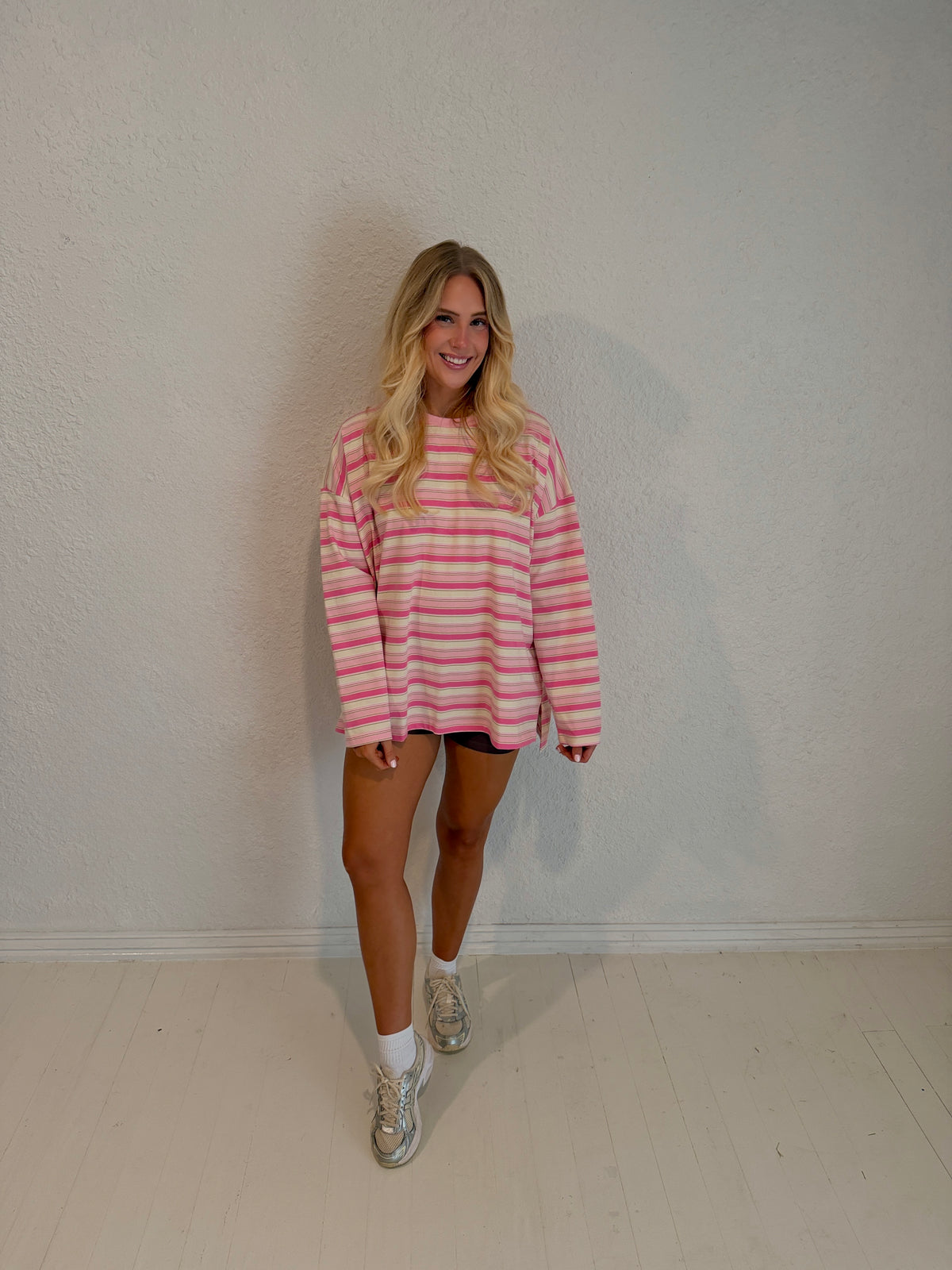 strawberry lime stripe long sleeve