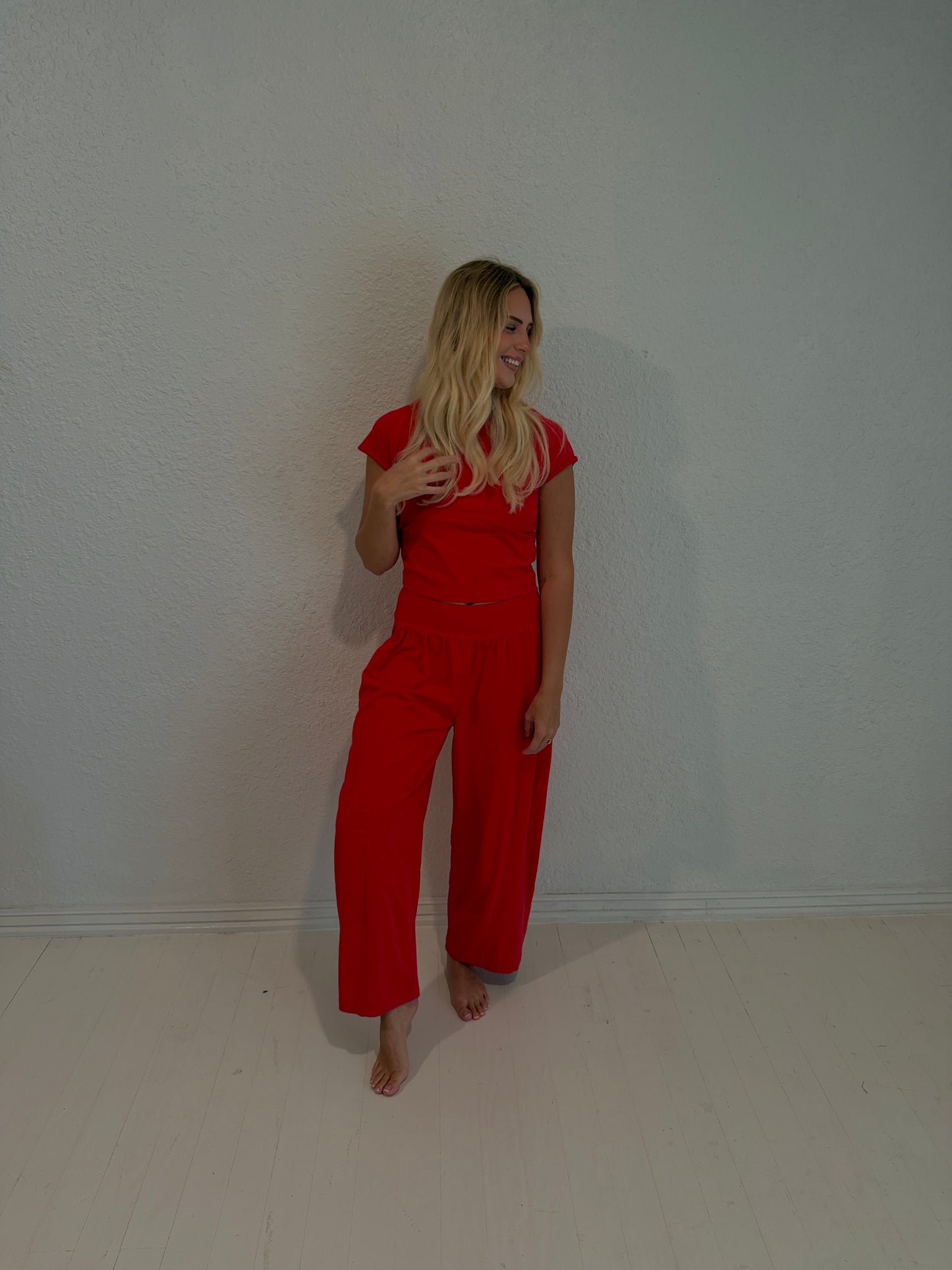 red on-the-go matching set