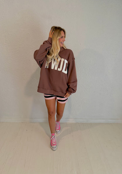 wwjd mockneck sweatshirt