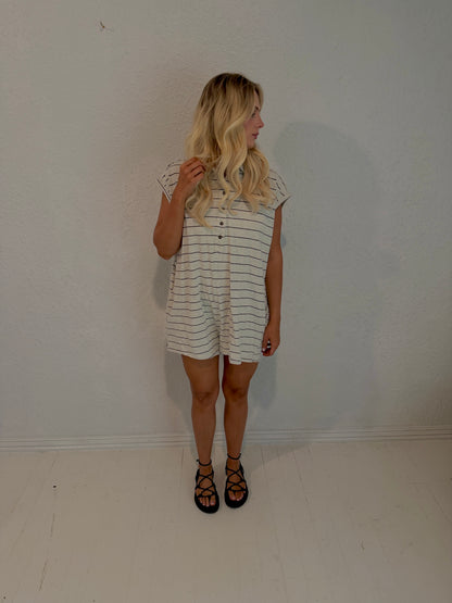 easy days stripe romper