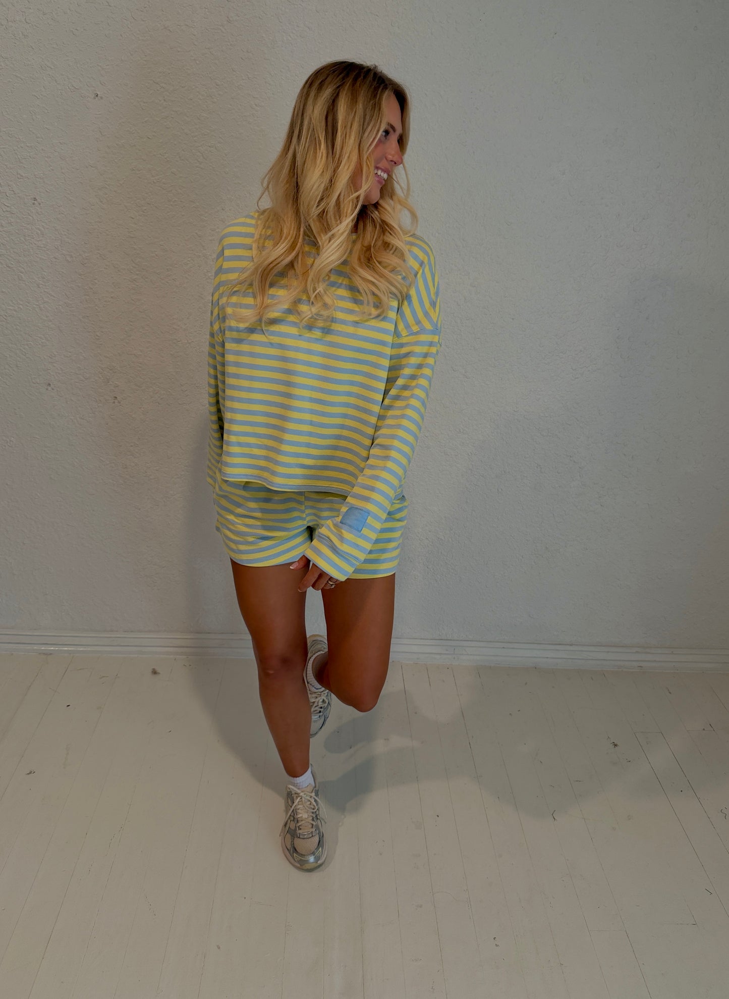 lemon lime stripe set