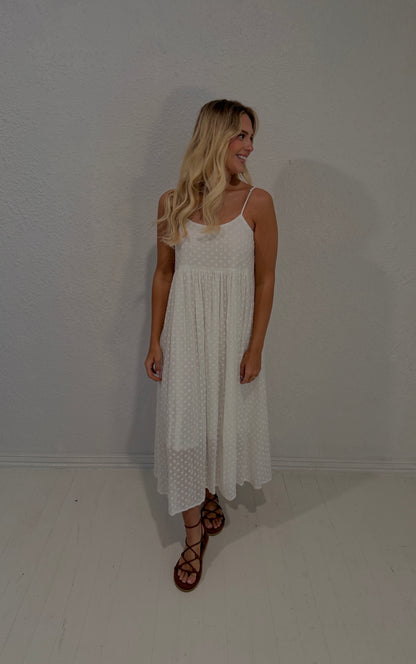 ivory bloom maxi dress
