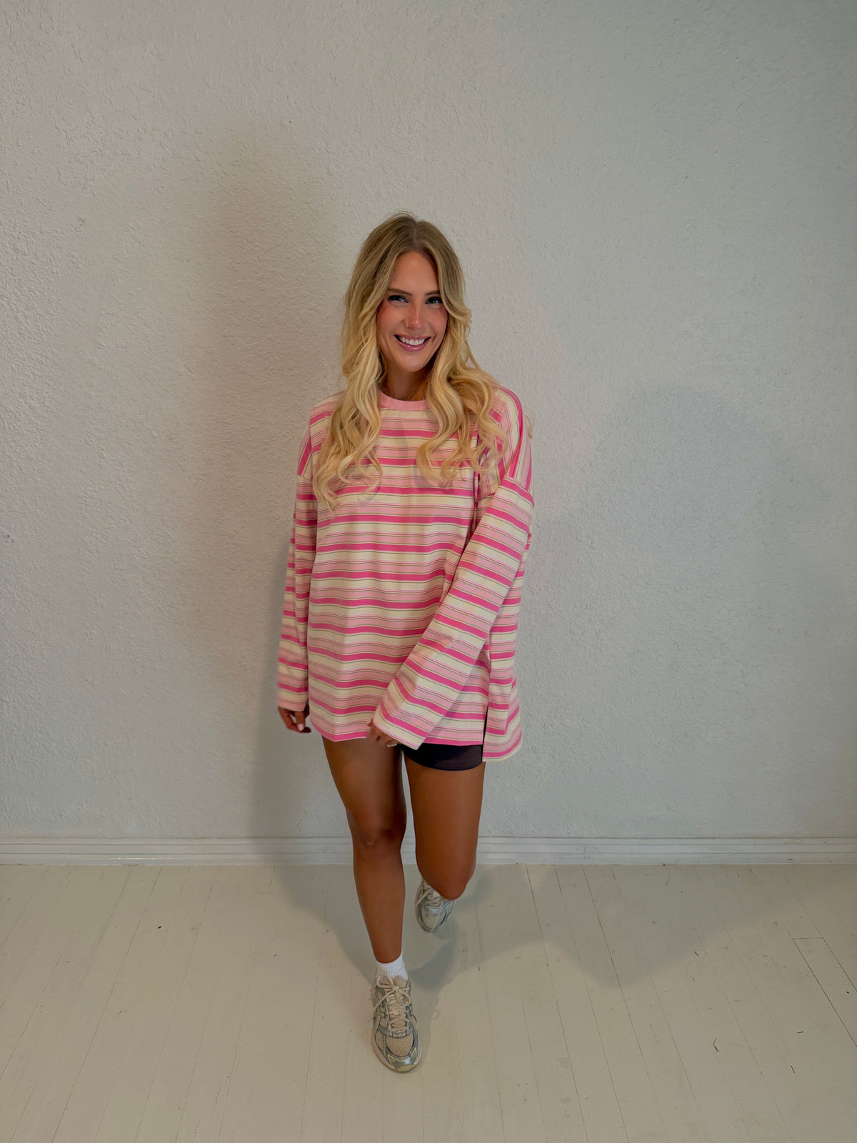 strawberry lime stripe long sleeve