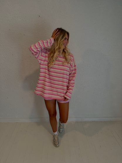 strawberry lime stripe long sleeve