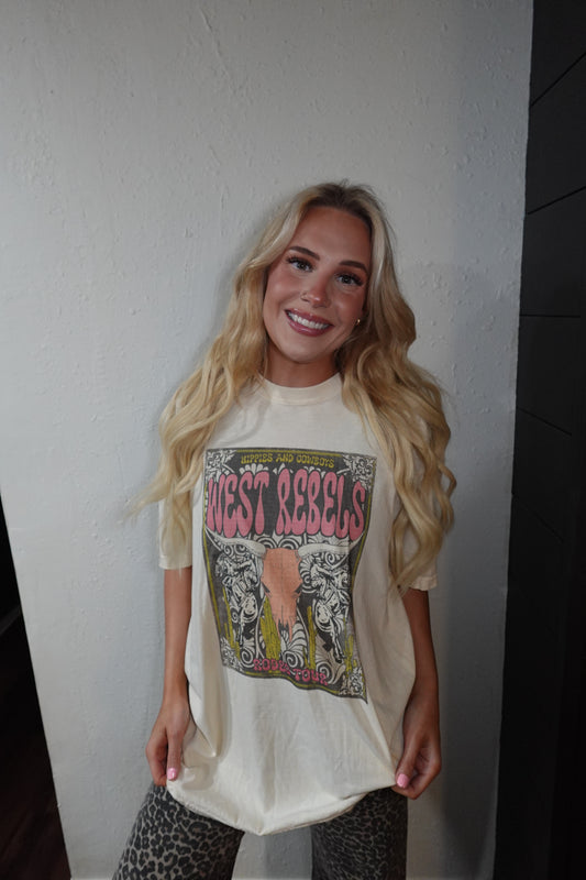 oversized west rebels vintage tee