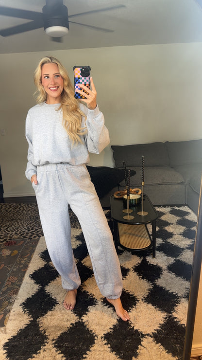 heather grey sweatpants