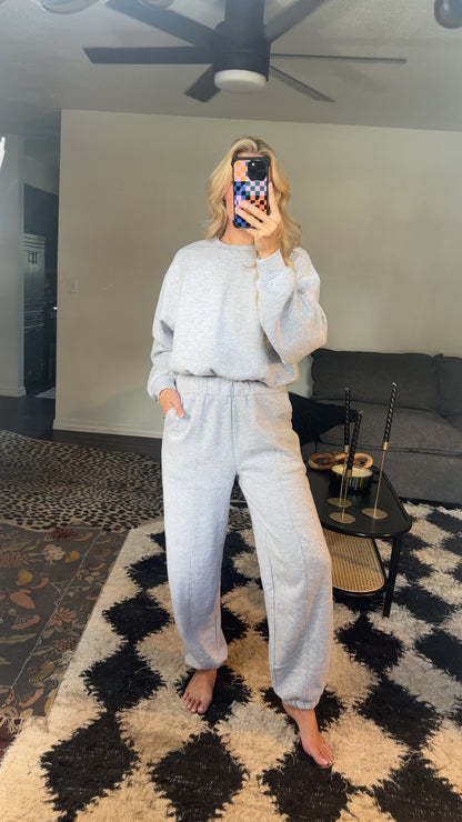 heather grey sweatpants