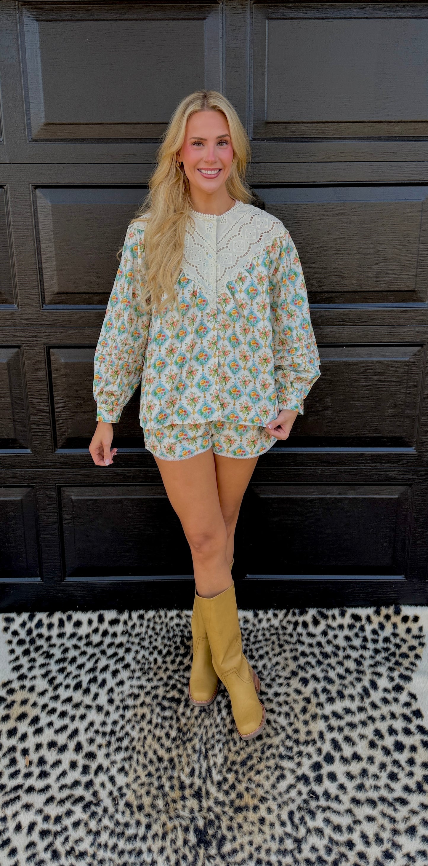 nora floral boxer short