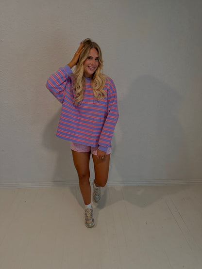 berry sorbet stripe long sleeve