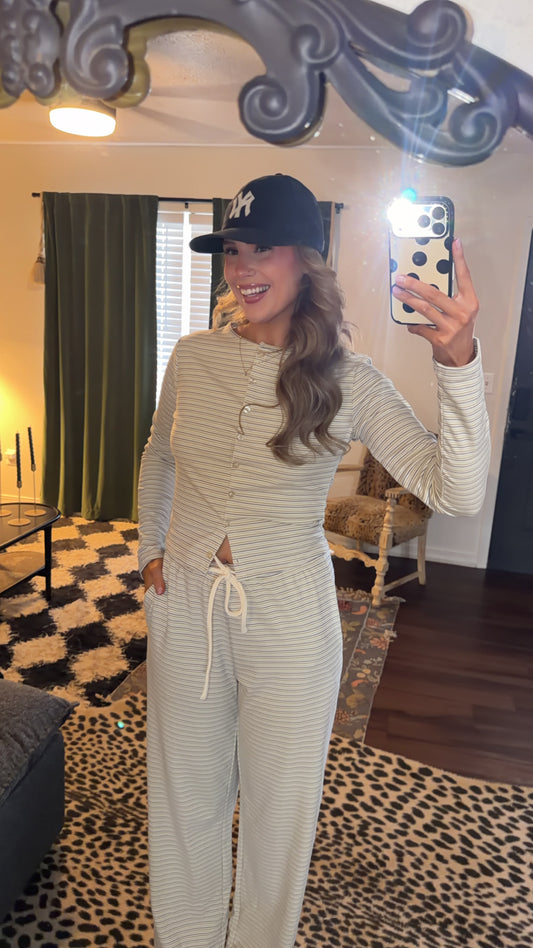 coastal daydream stripe pant
