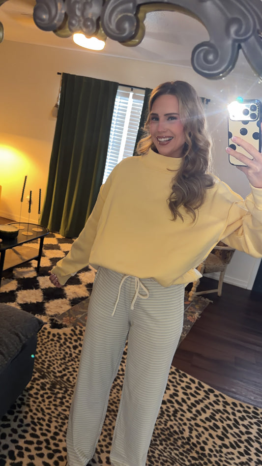 golden hour oversized mockneck sweatshirt