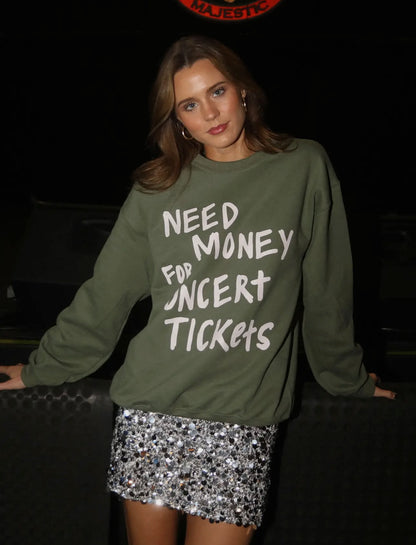 concert tickets sweatshirt
