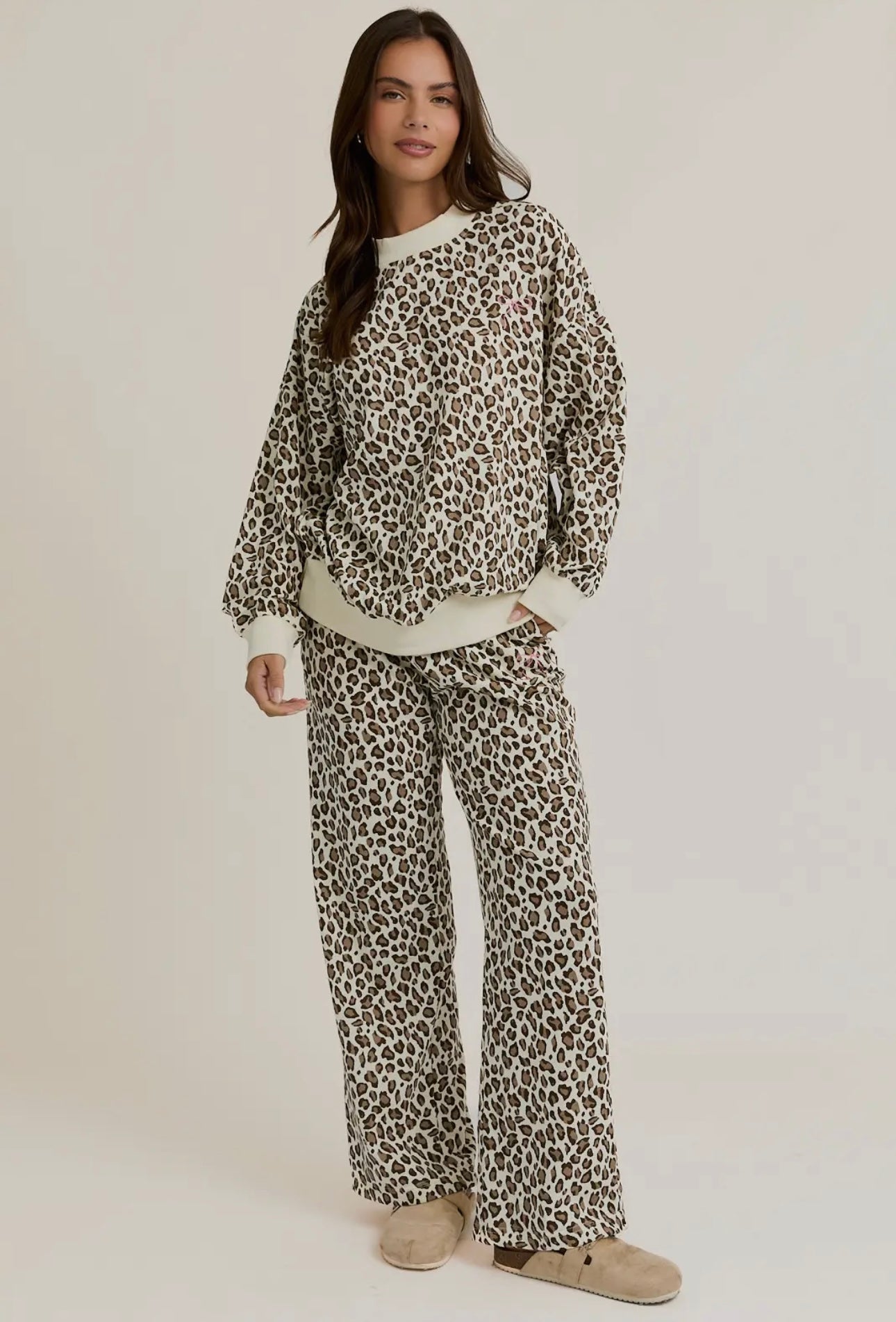 leopard lounge set