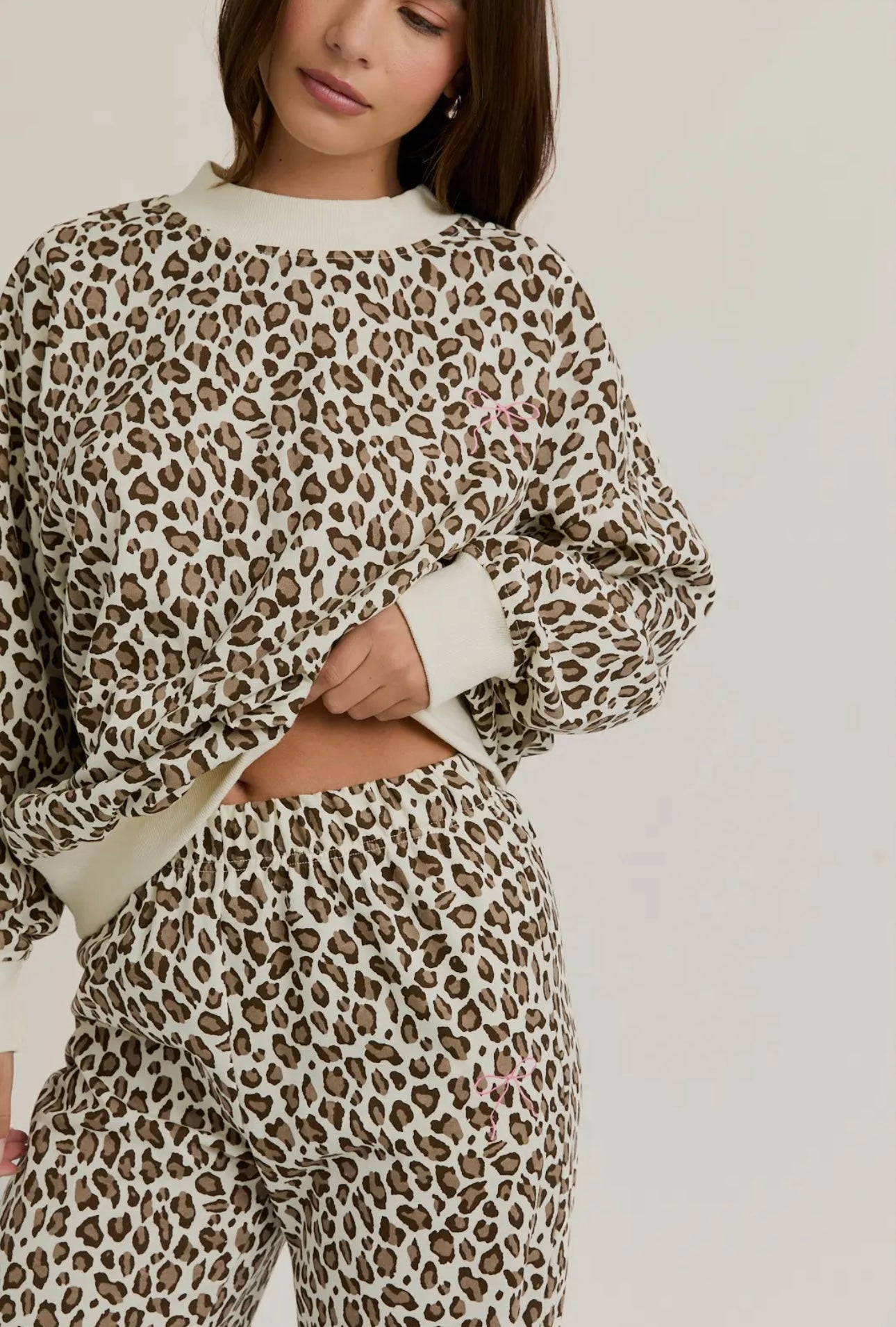 leopard lounge set