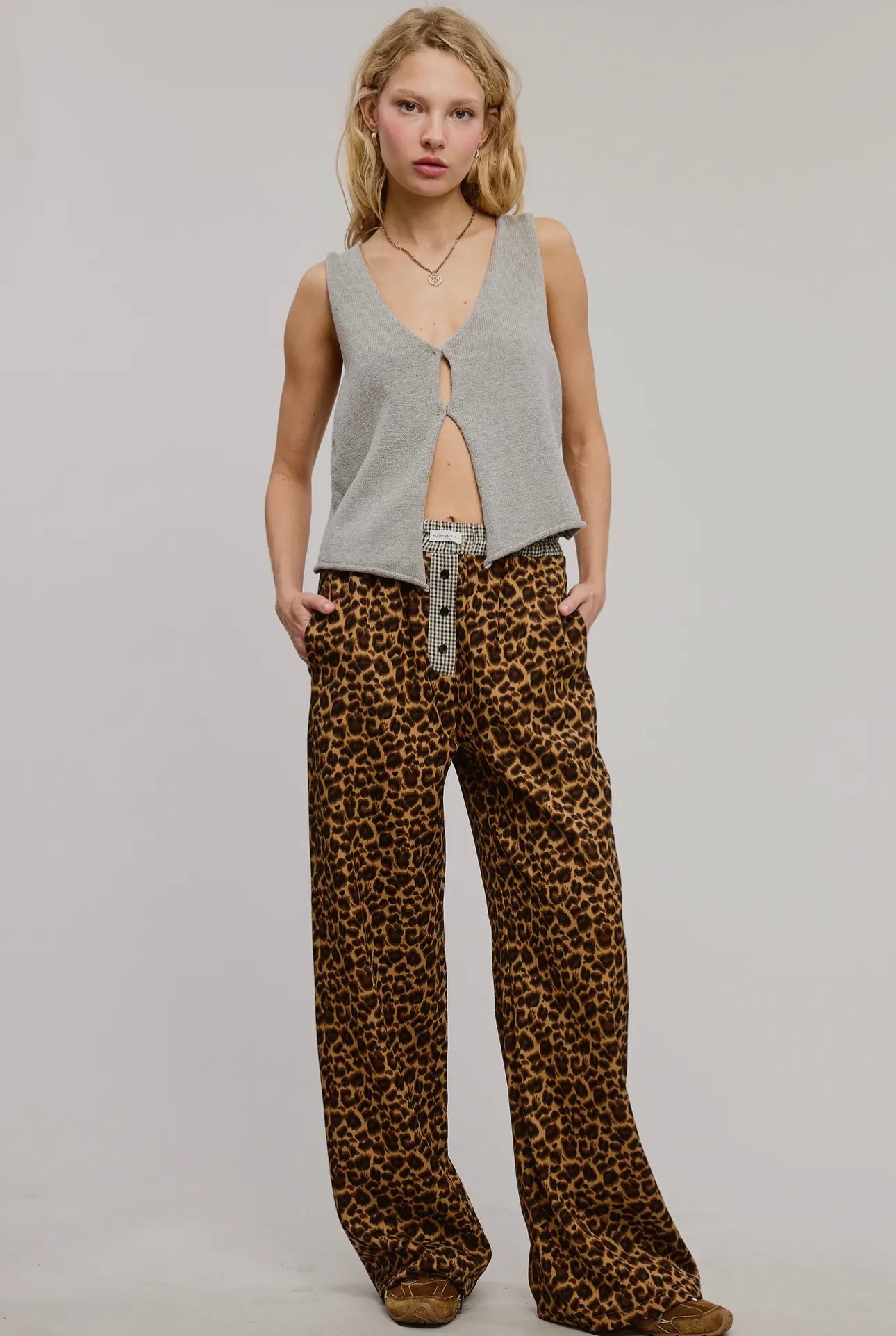leopard boxer pants