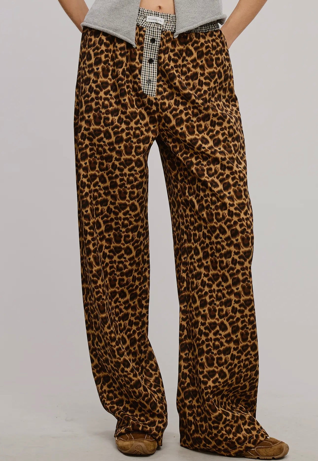 leopard boxer pants