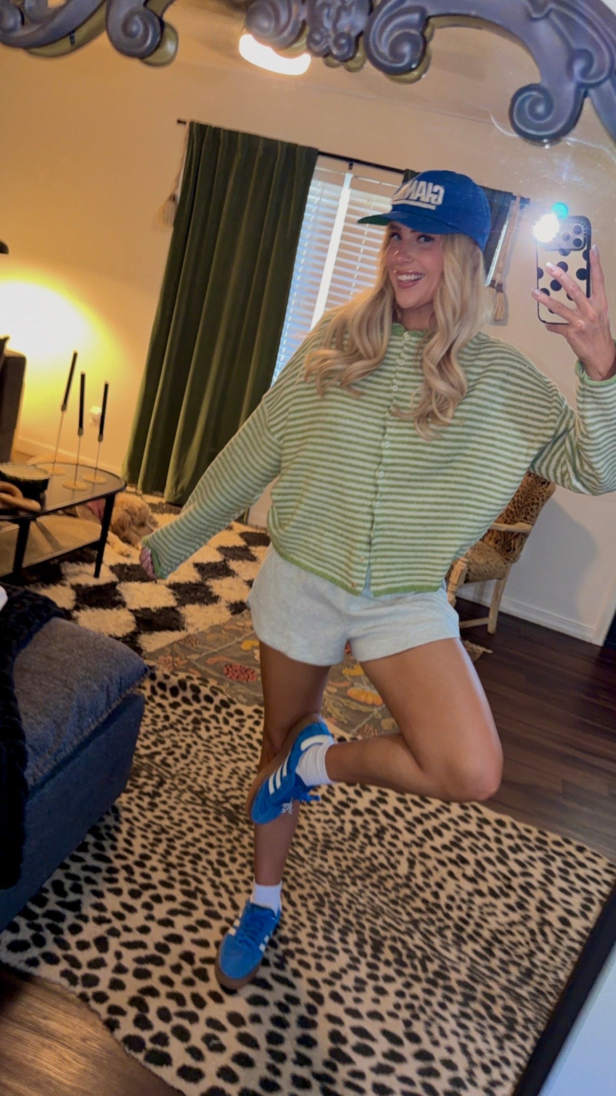 matcha stripe cardigan
