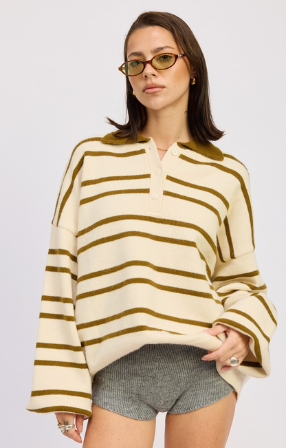 olive pullover sweater