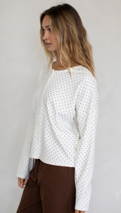 bailey mini dot cardigan