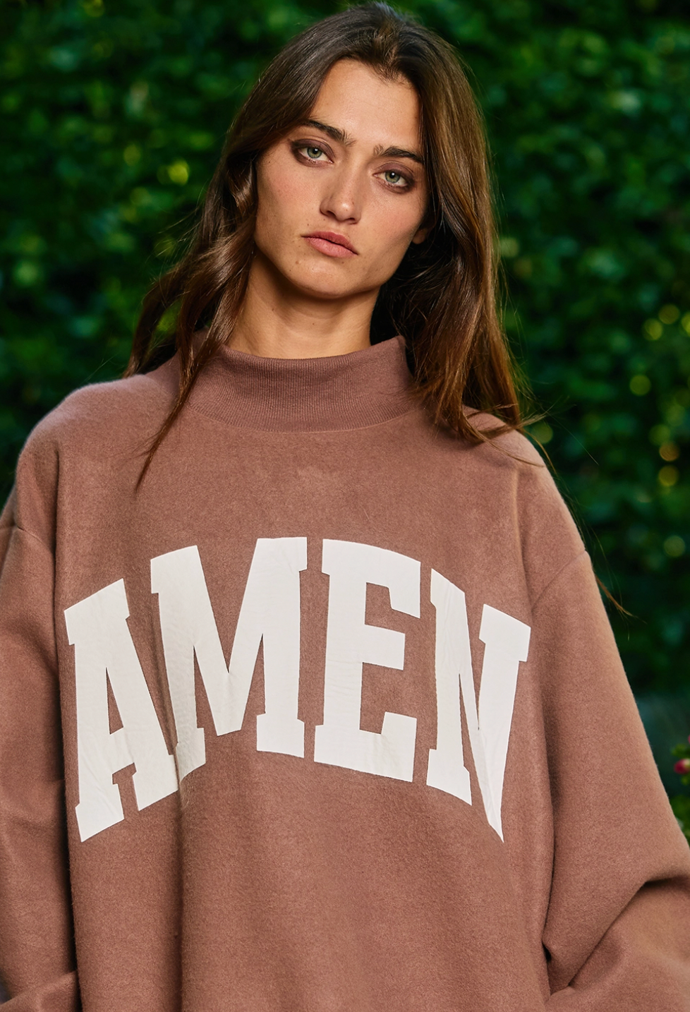 wwjd mockneck sweatshirt